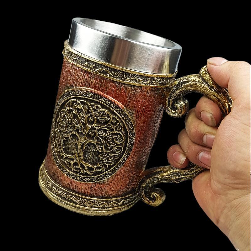 600ml Resin Tree Beer Stein Mug - Creative Trendy Drinkware