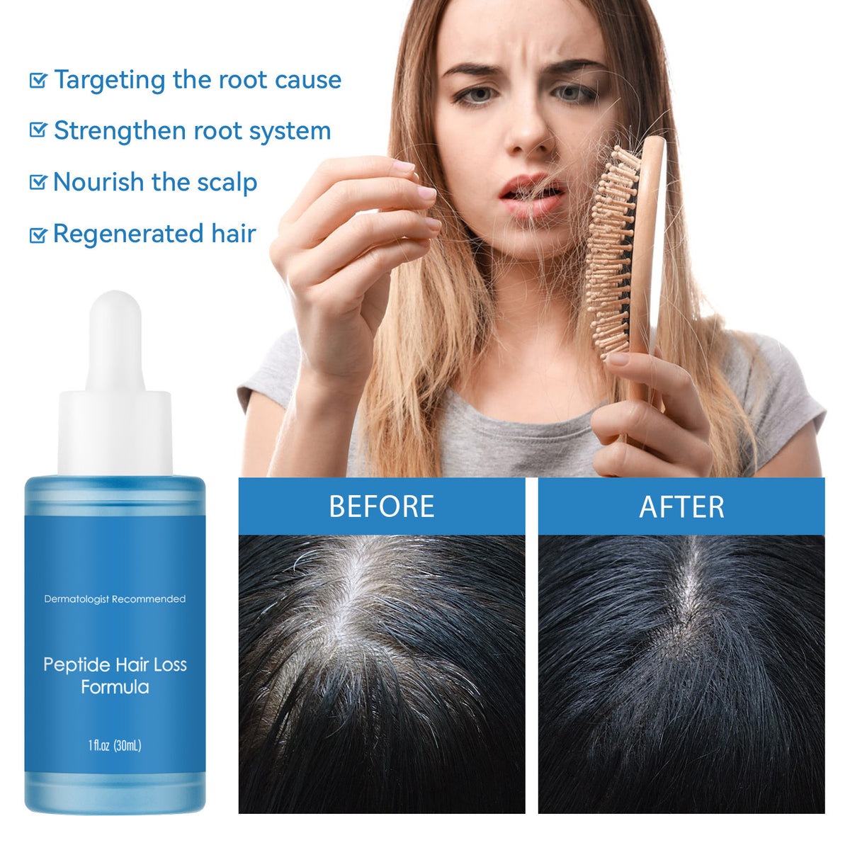 Non-labeled Blue Copper Peptide Hair Care Dense Nourishing
