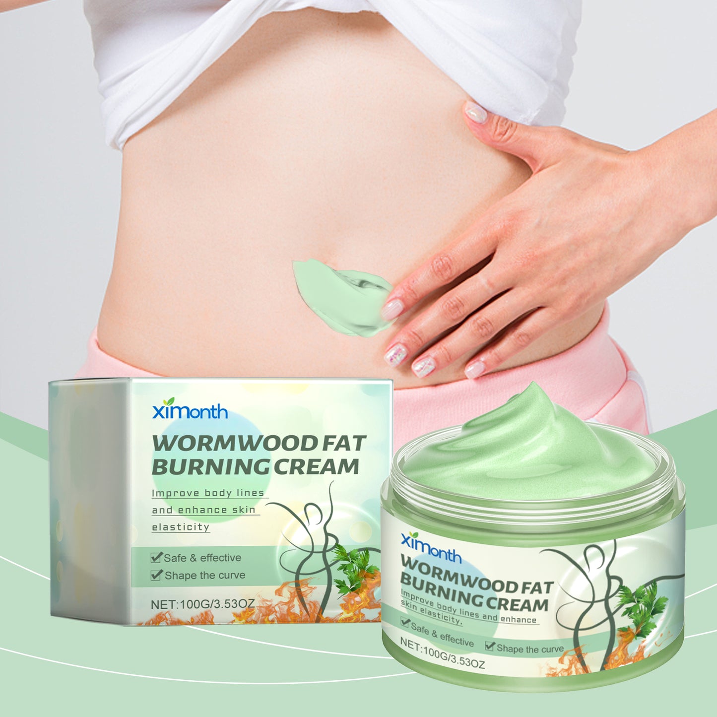 Wormwood Body Massage Cream for Firming, Hydrating & Skin Nourishing