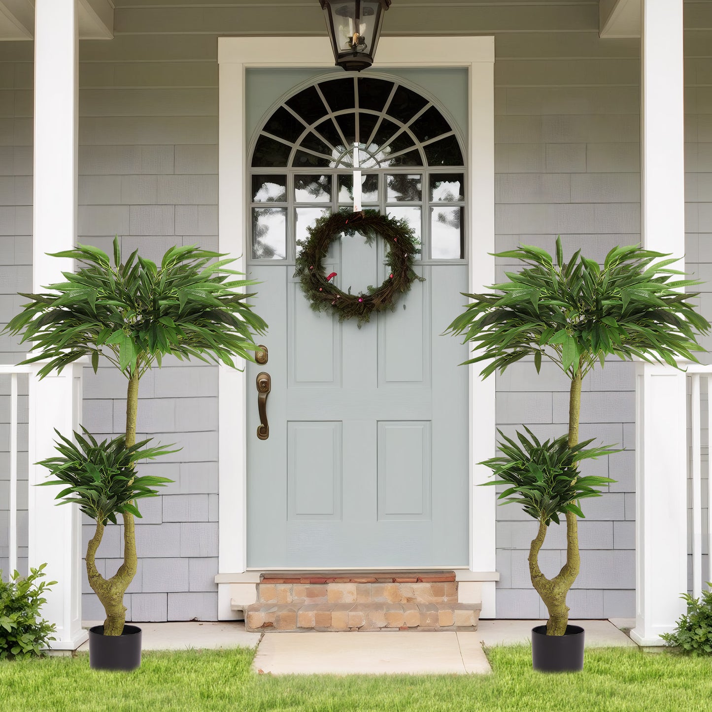 5FT Artificial Willow Tree - Green Faux Potted Plant