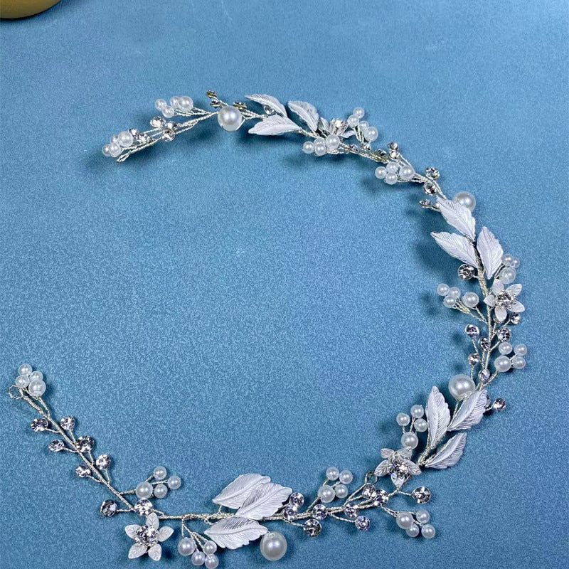 Pearl Hair Hoop - Silver