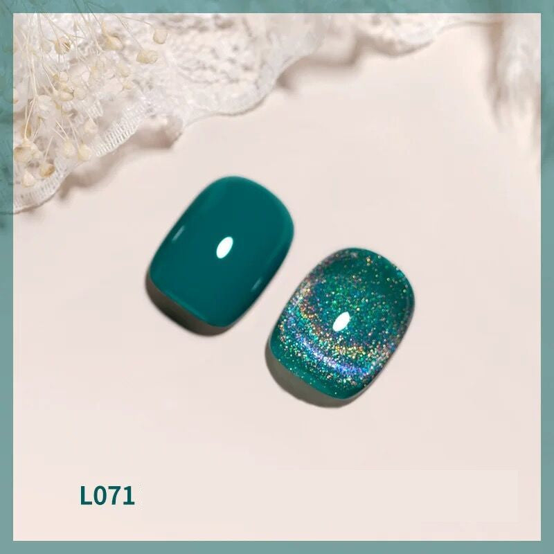 Colorful Laser Cat Eye Nail Polish Set - UV Gel & Acrylic Compatible