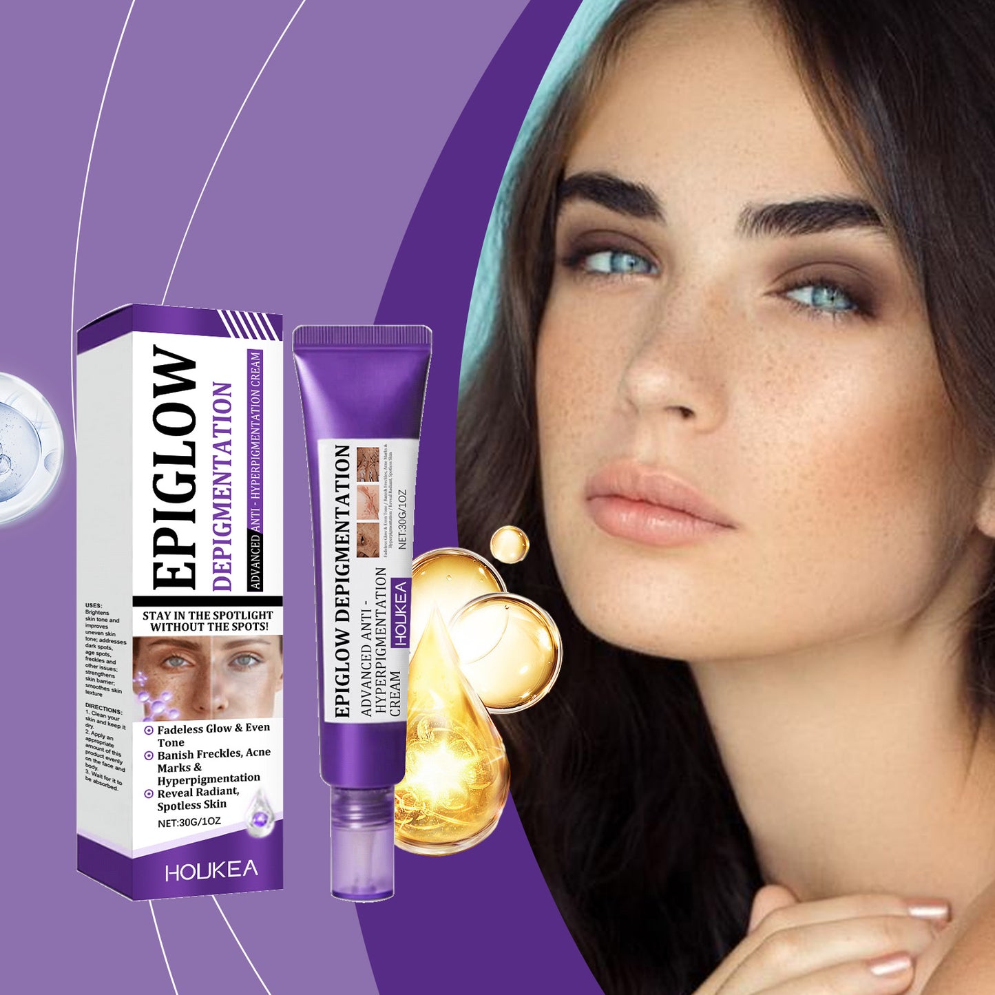 Retinol Brightening Face Cream - 30g Moisturizer for Skin Tone Improvement