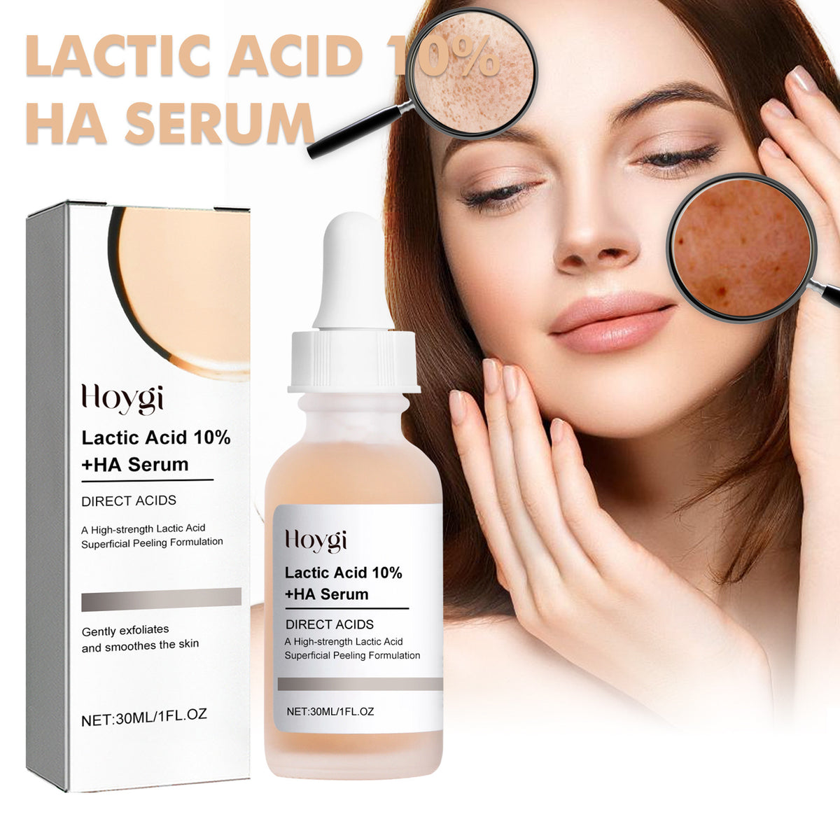 Lactic Acid Facial Essence - 30ml Hydrating & Anti-Acne