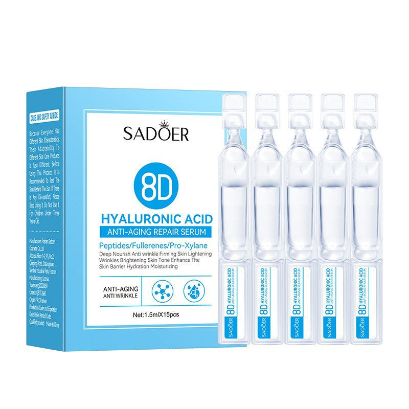 Hyaluronic Acid Anti-Wrinkle Facial Essence 1.5ml x 15pcs - Disposable Care Solution