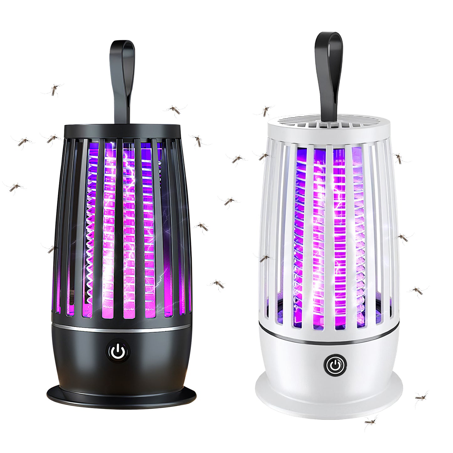 Rechargeable Mosquito Killer Lamp with Night Light and UV Trap for Indoor Outdoor Use