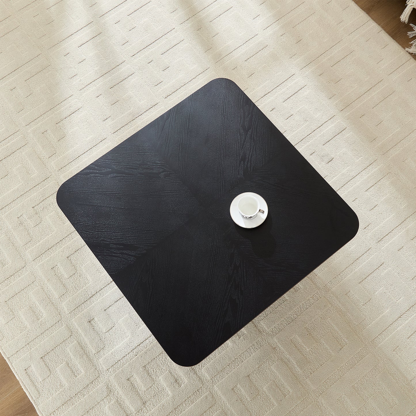 Square Coffee Table, Modern Design For Living Room Use,No Assembly