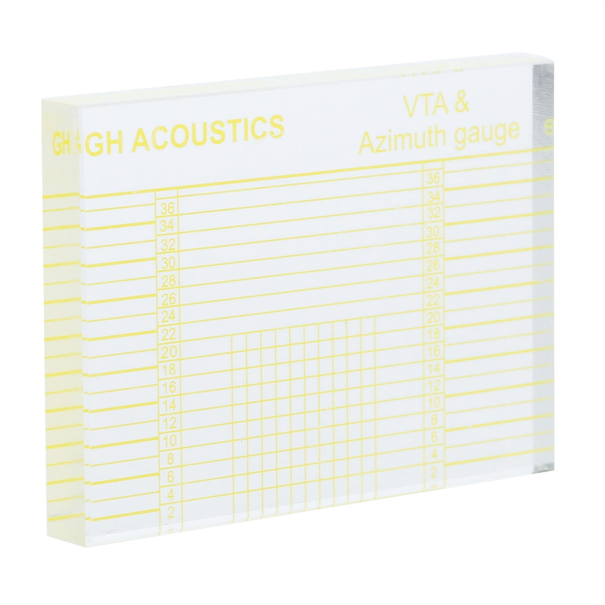 Vinyl Record Player Arm Balance and Adjustment Ruler - Acrylic Alignment Gauge 66x48mm