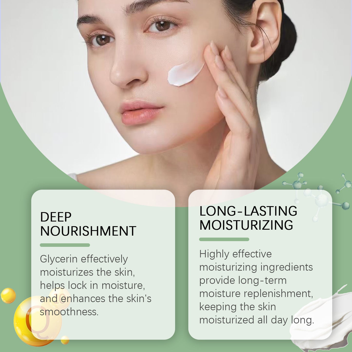 Gentle Moisturizing Facial Cream with Glycerin & Chamomile Extract
