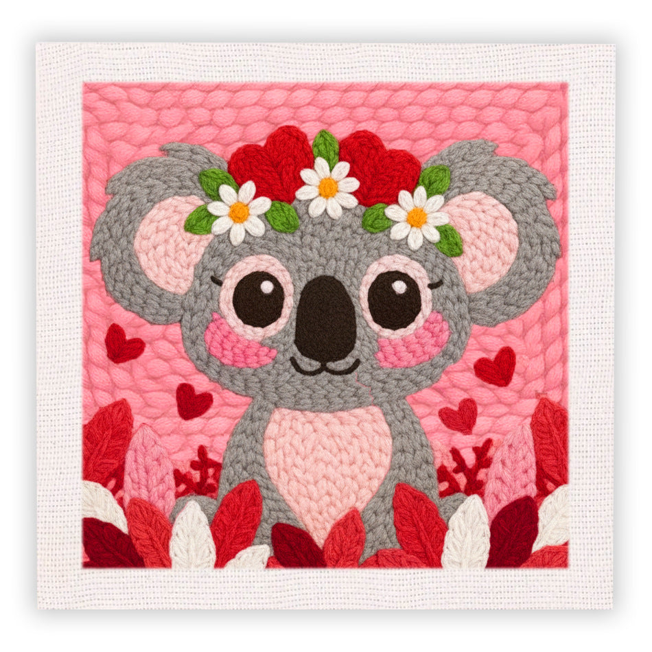 Handmade Embroidery Floral and Animal Wall Art - Creative Gift