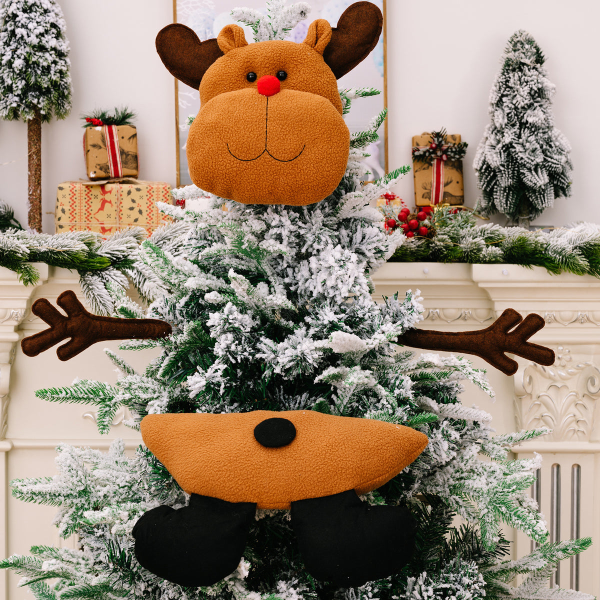 Christmas Tree Top Hanging Ornaments - Festive Decor, Multiple Styles