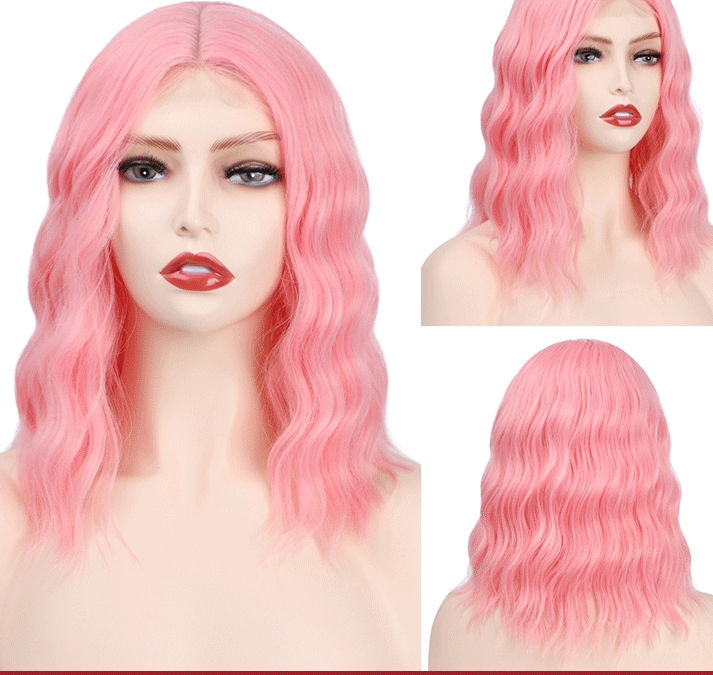 European & American Lace Front Wig 14" - Gold