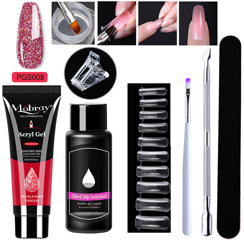 Nail Art Resin Extender Kit - 12 Colors