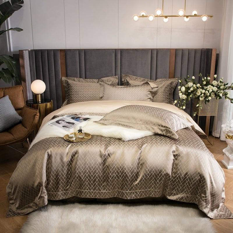 High-Precision Cotton Bedding Set - Modern & Luxurious Home Textiles