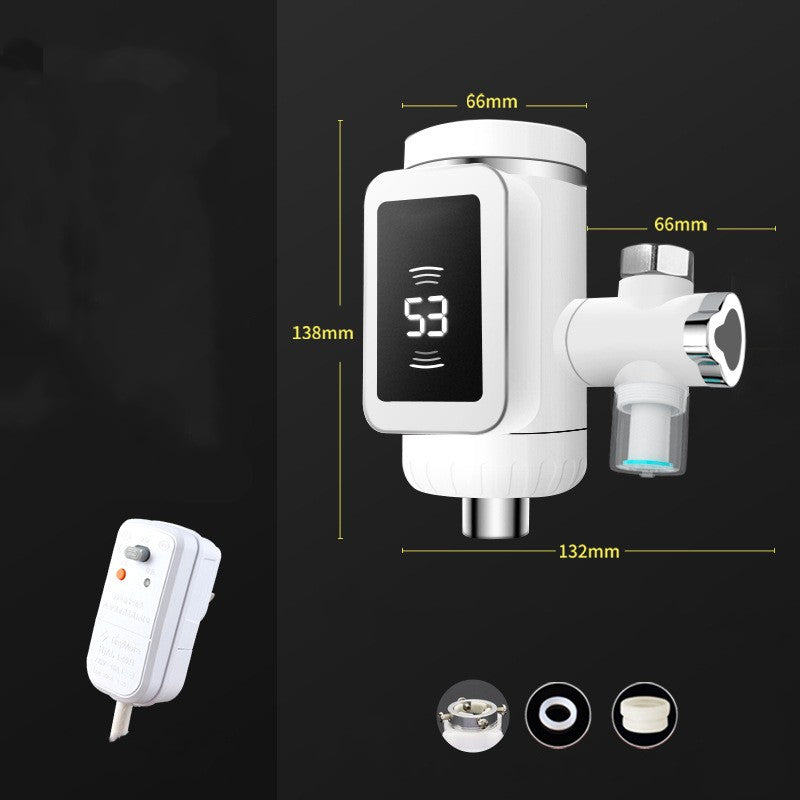 Electric Faucet Connector No Installation Needed - White
