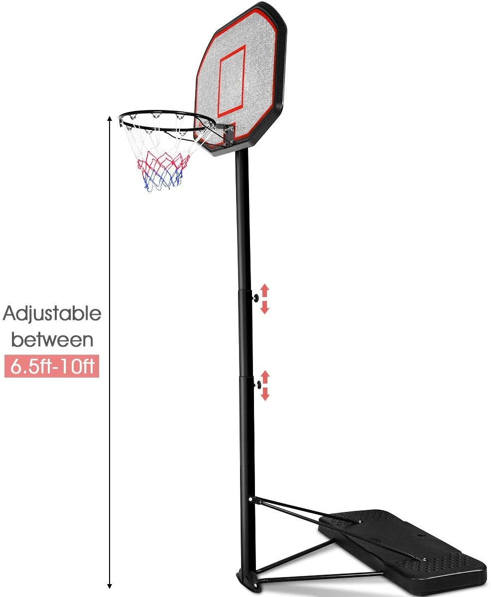 Height Adjustable 43 Inch Indoor Outdoor Basketball Hoop