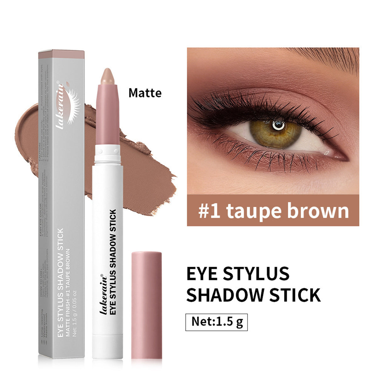 Cream Eyeshadow Stick - Long-Lasting, Waterproof, Multiple Colors