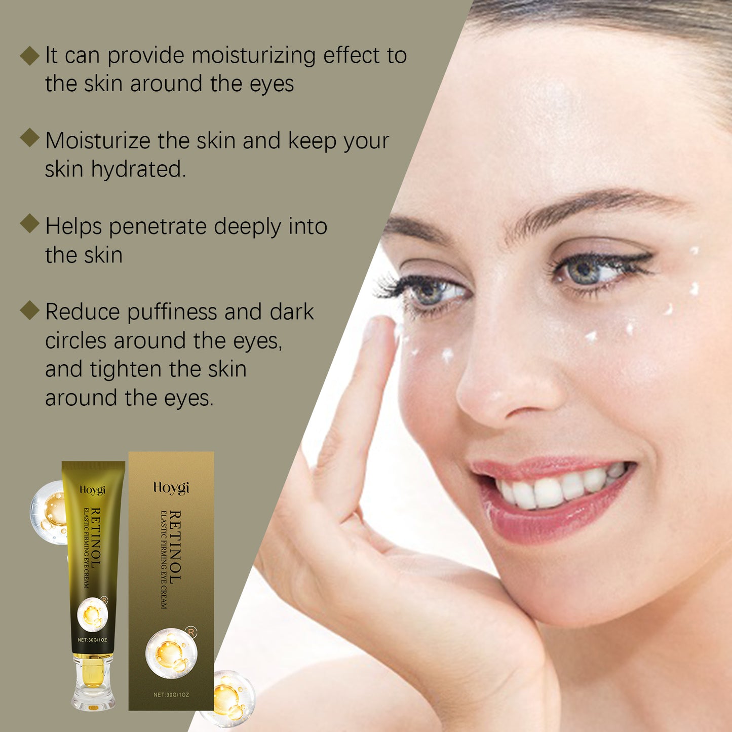Retinol Eye Cream for Fine Lines & Hydration - 30g Anti-Aging Eye Care