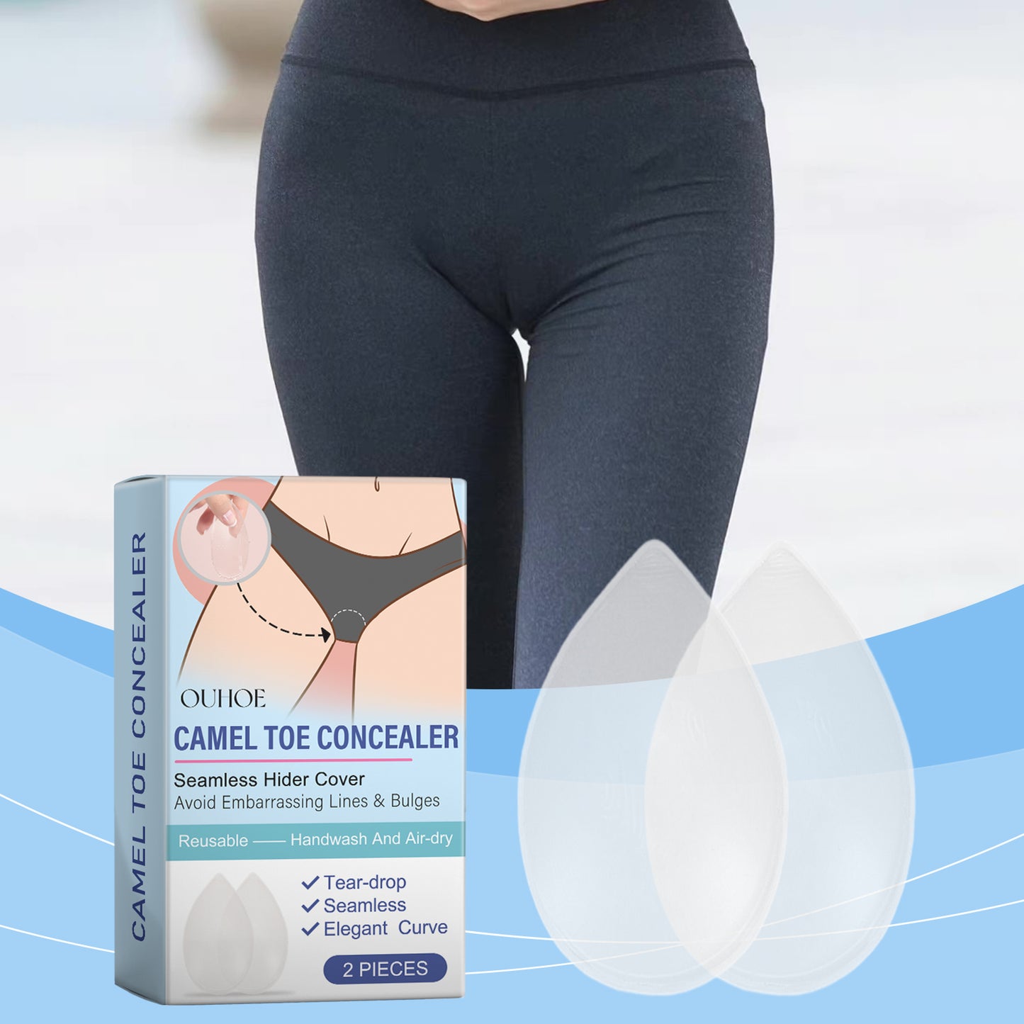 Silicone Body Patch for Intimate Skin Protection - 2 Piece Set