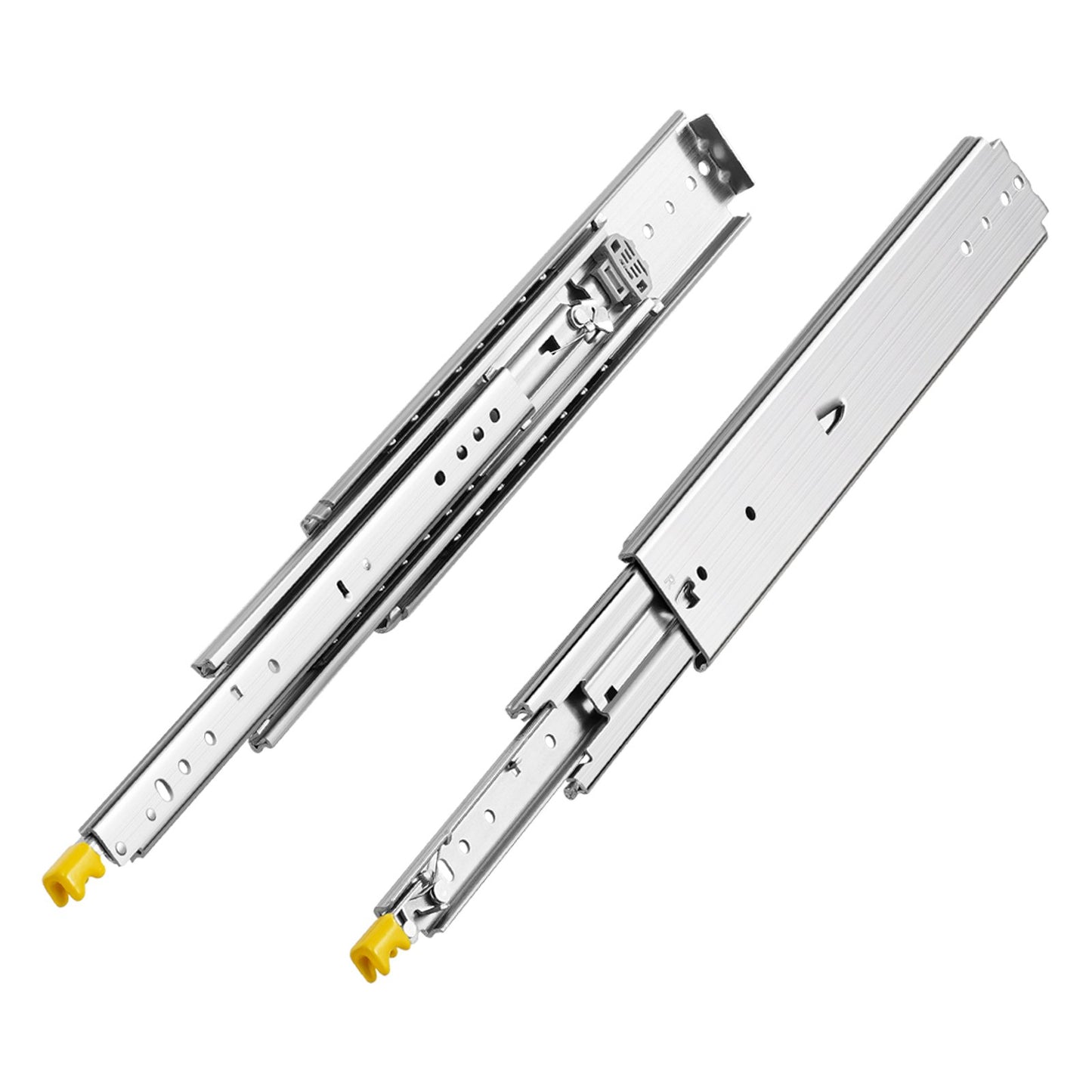 Heavy-Duty Drawer Slides - 18-60 In Full Extension, 500lbs Capacity - Silver