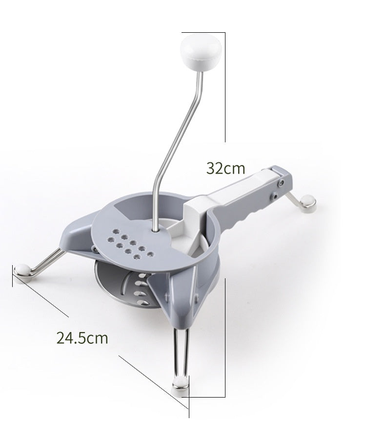 Multi-function Vegetable Chopper - Stainless Steel Kitchen Tool for Food Prep - Gray