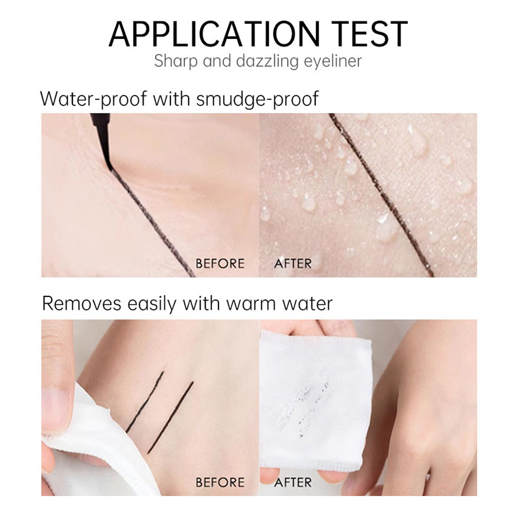 Waterproof Long-Lasting Liquid Eyeliner Set - Smudge-Proof & Sweatproof