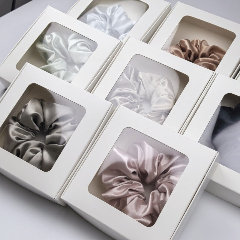 22mm Silk Hair Tie, Elastic Ponytail Holder