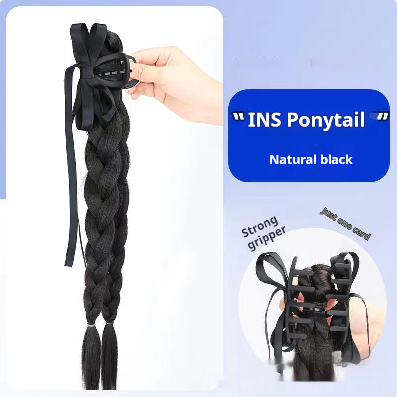 Fishbone Twist Braid Ribbon Hair Clip