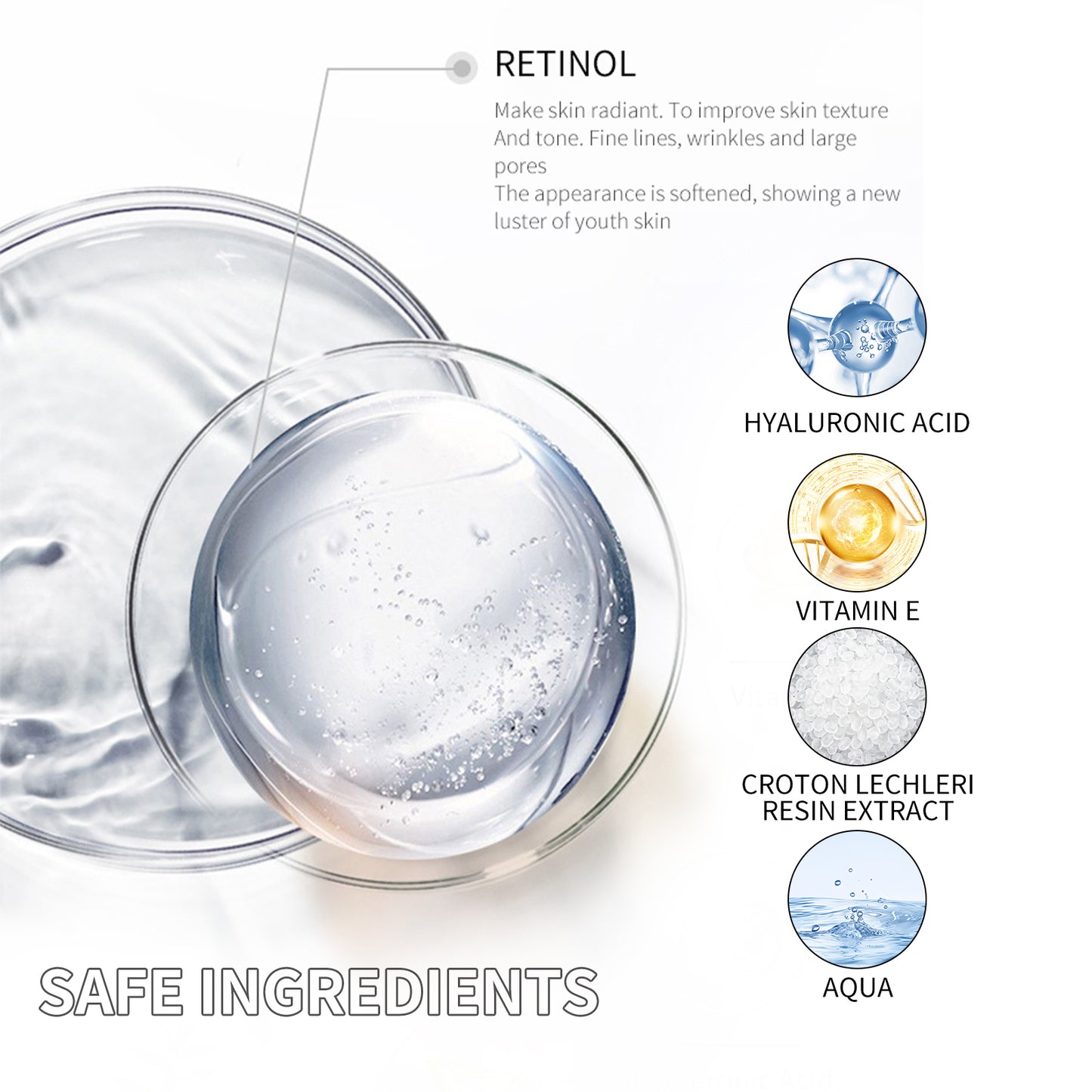 Retinol Face Cream for Anti-Aging and Fine Line Reduction - 50g