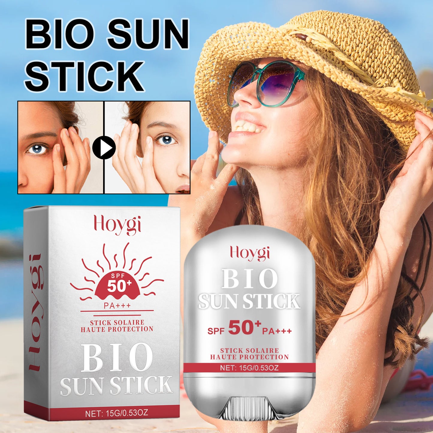 Anti-Aging Sun Stick - UV Protection, Firming & Brightening Face Balm