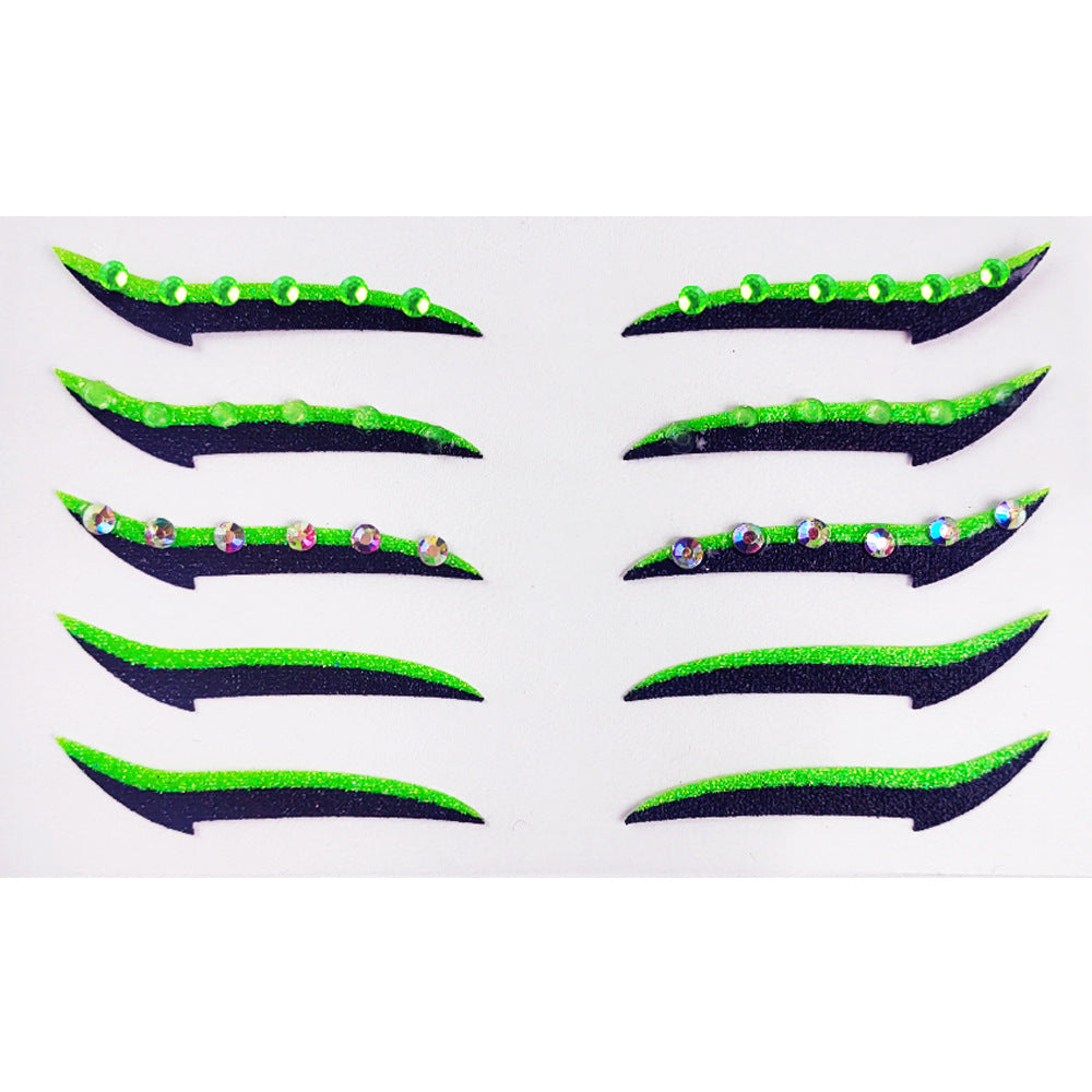 Self-Adhesive Eye Shadow Stickers for Stage Makeup and Parties