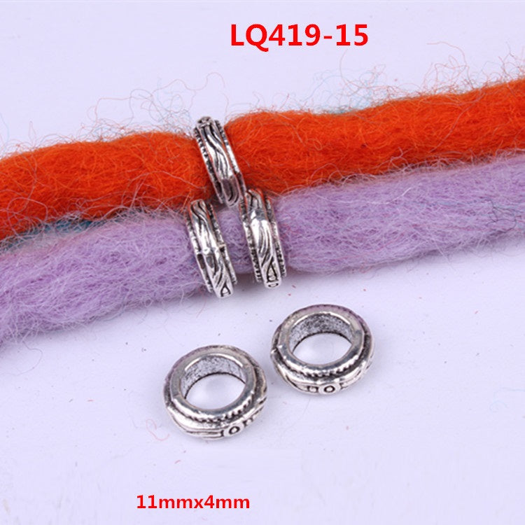 Beaded Hair Accessories for Wig & Hair Styling - Decorative Alloy Beads, Multiple Styles