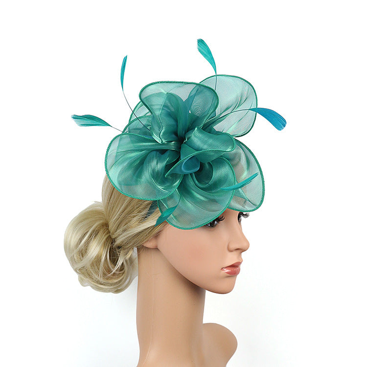 3D Flower Organza Hair Clip