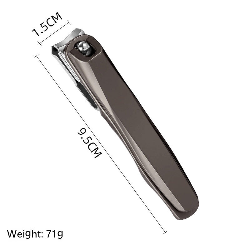 Large Opening Stainless Steel Nail Clippers - Household Portable 360° Rotating