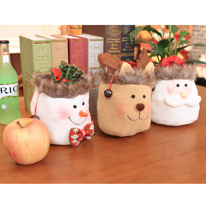Children's Christmas Gift Bags Snowman Deer Candy Bags Festive Party Supplies
