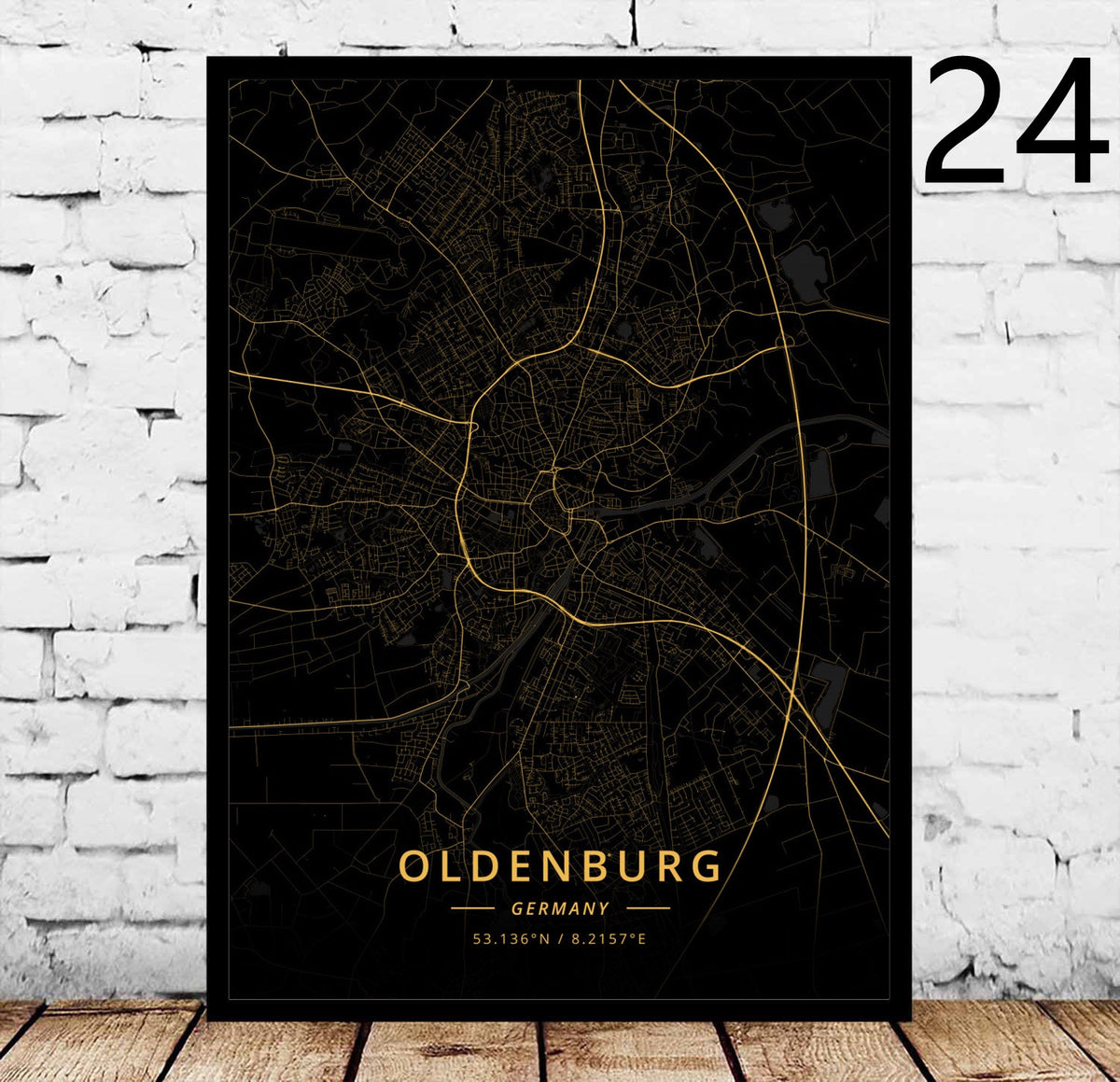 Decorative Canvas Art Poster for Home & Garden Wall Decor - Rostock's City