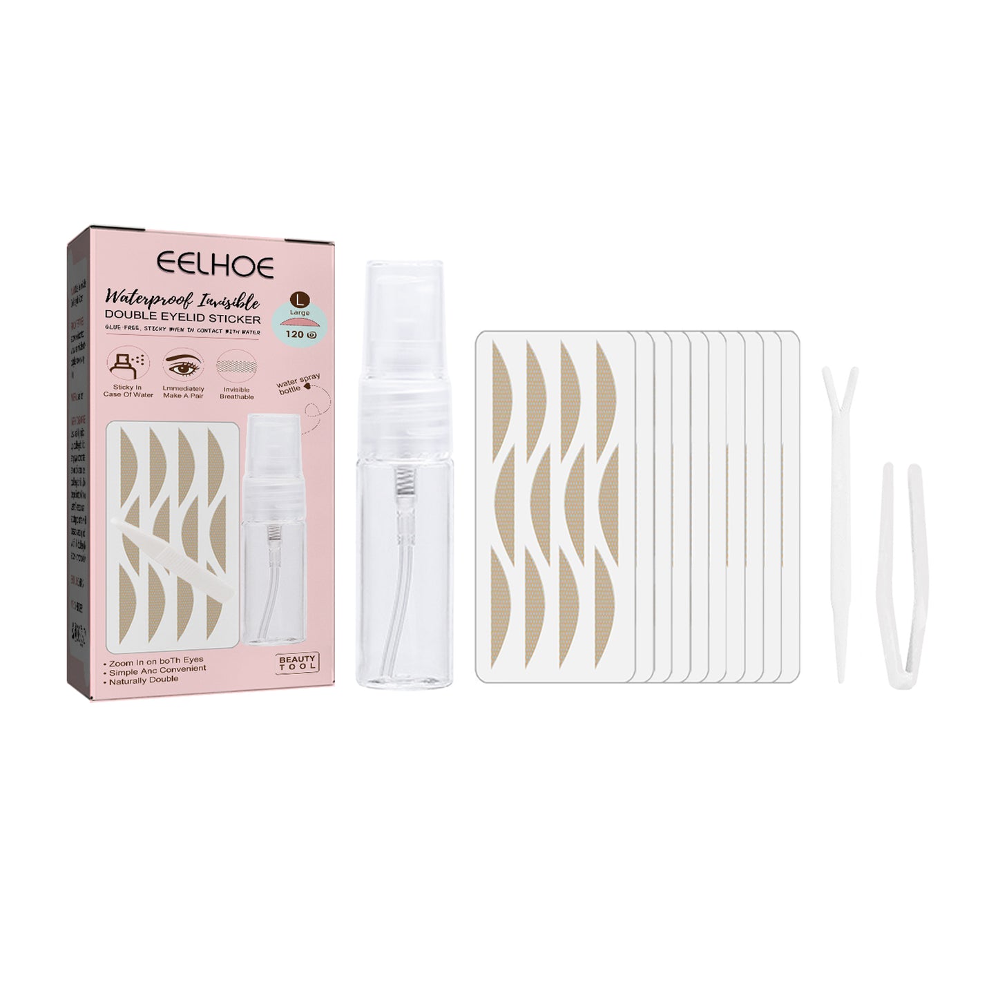Invisible Lace Double Eyelid Tape - Waterproof Natural Eye Lift Stickers