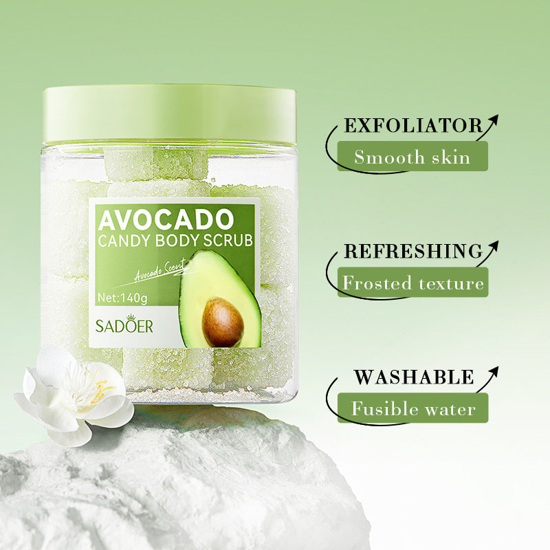 Candy Facial Scrub Moisturizing Gel - Lavender, Rose, Avocado 140g
