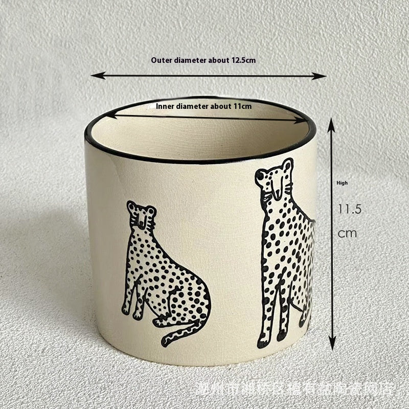 Ceramic Flower Pot for Home & Garden - Decorative Plant Container, Various Styles