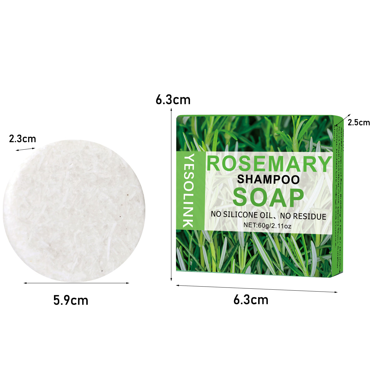 Rosemary Shampoo Bar - 60g