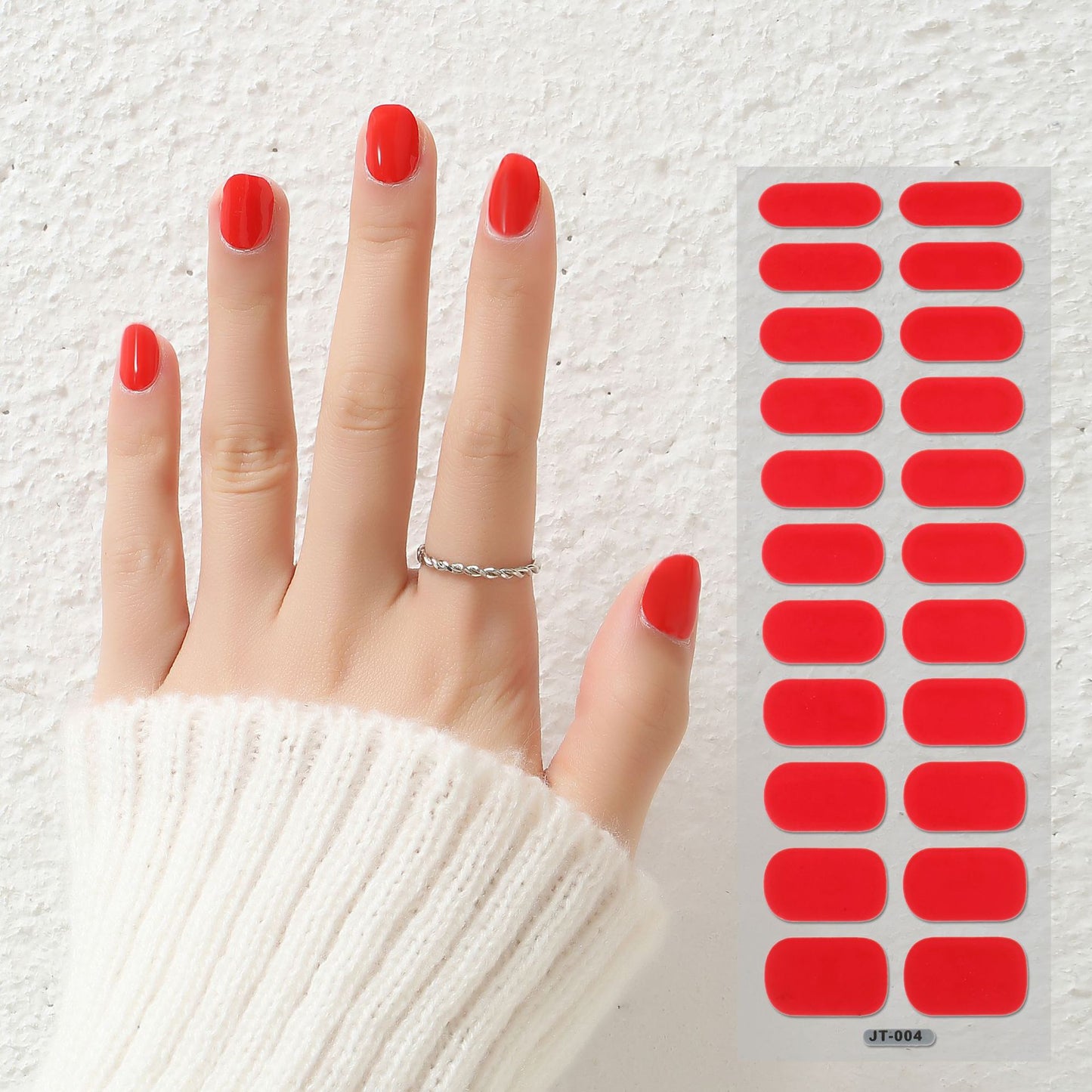 Semi-Curing Nail Art Stickers with Phototherapy Gel for Nail Art Kits
