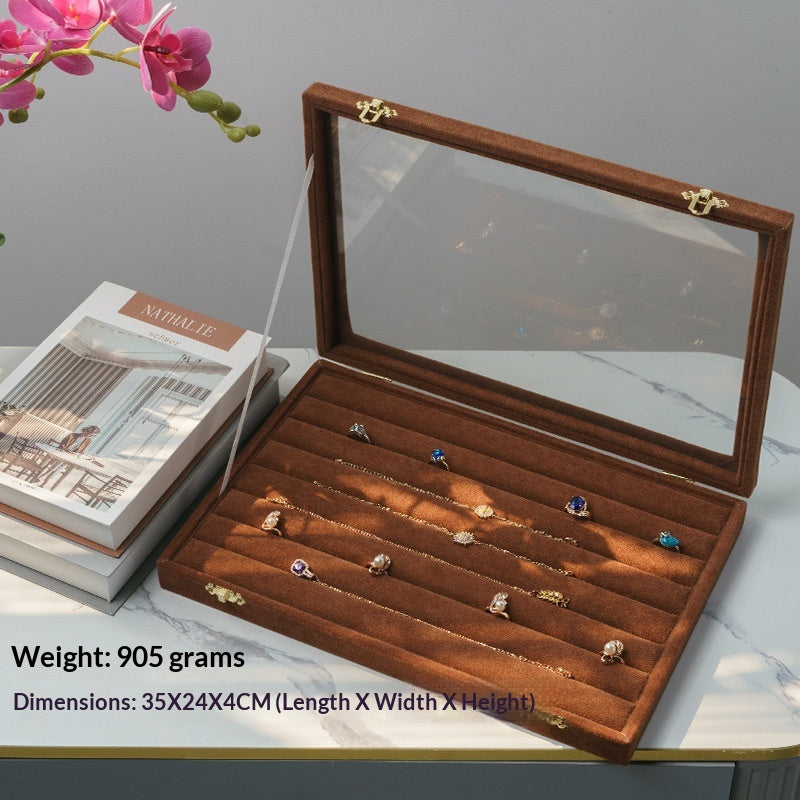 Jewelry Storage Box with Multiple Compartments for Rings, Necklaces & Bracelets