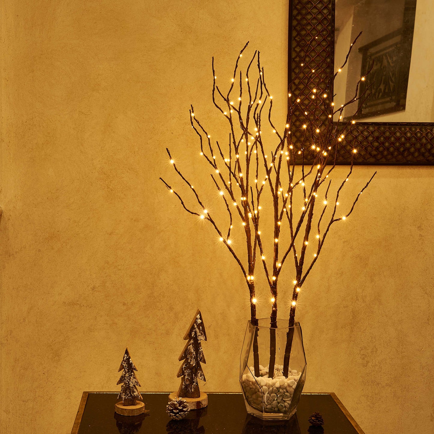 Willow Branch Lights with 100 LED Beads - Decorative Ambient Lighting