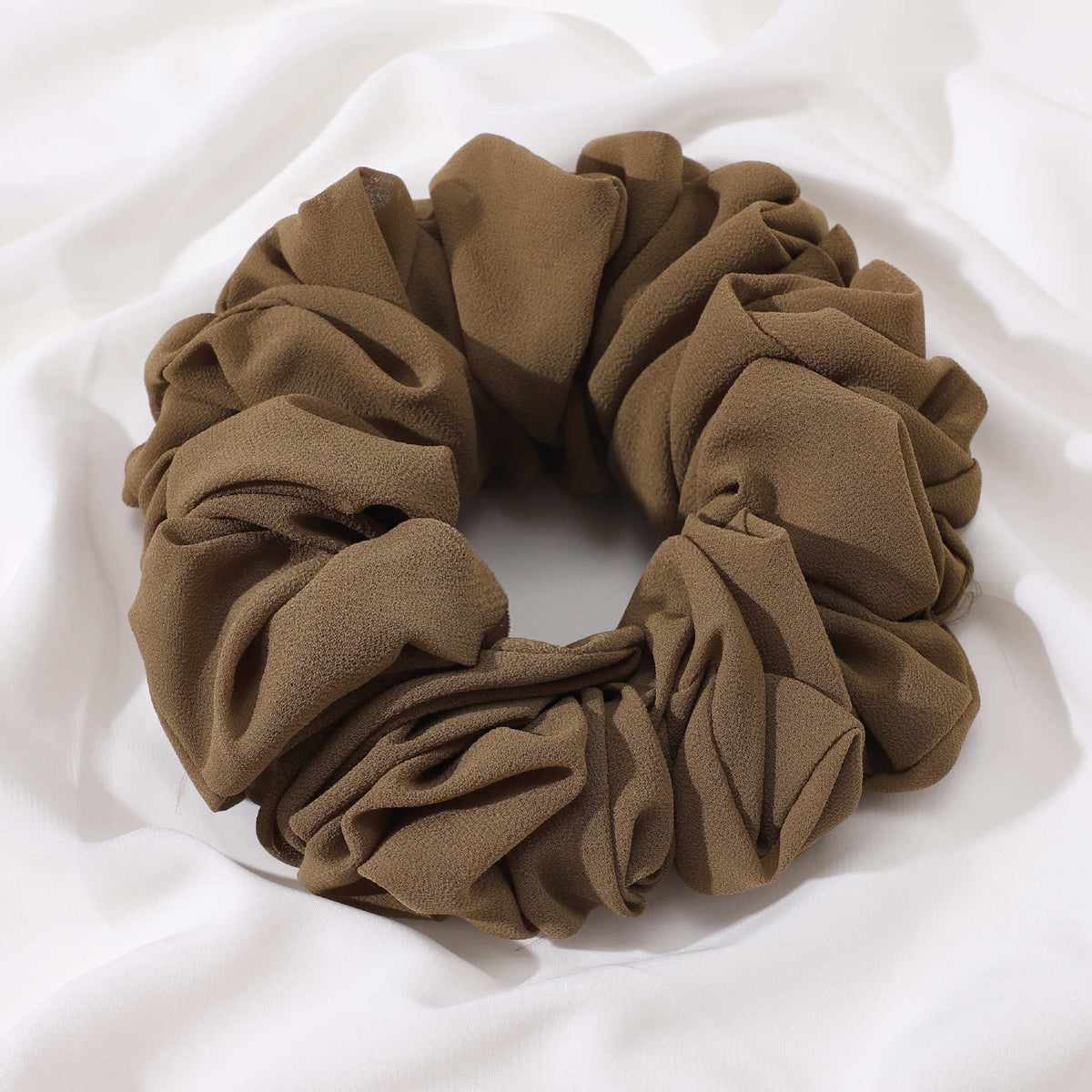 Pearl Chiffon Hair Tie Scrunchie - Multiple Colors