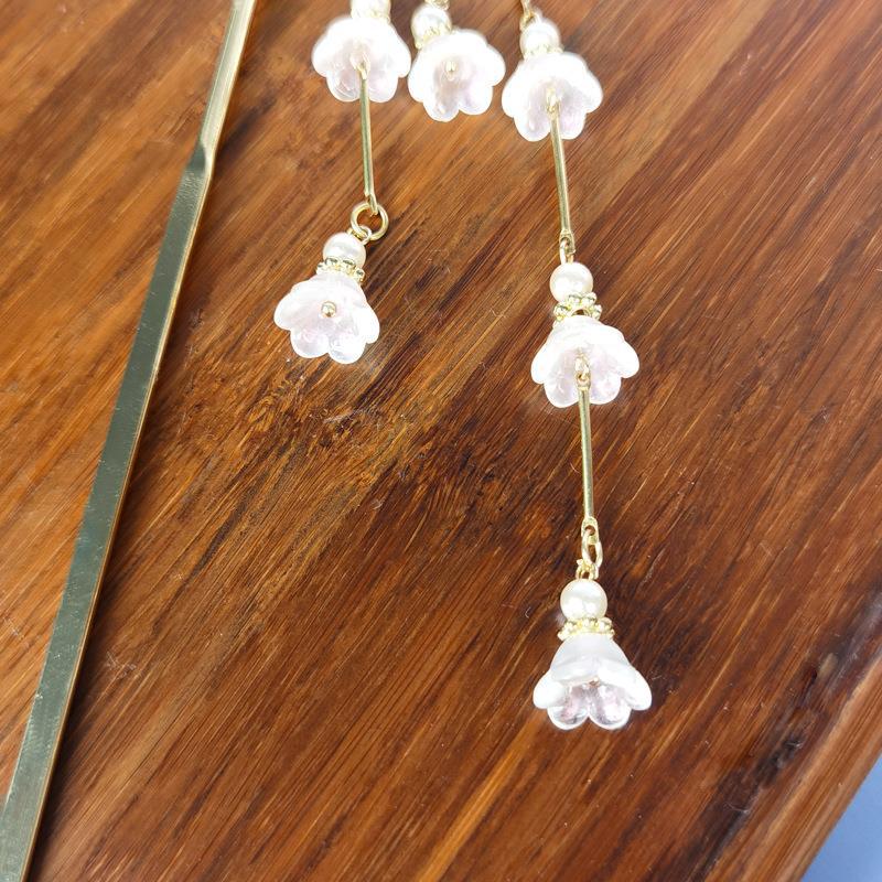 Lily of the Valley Tassel Hairpin - Retro Alloy