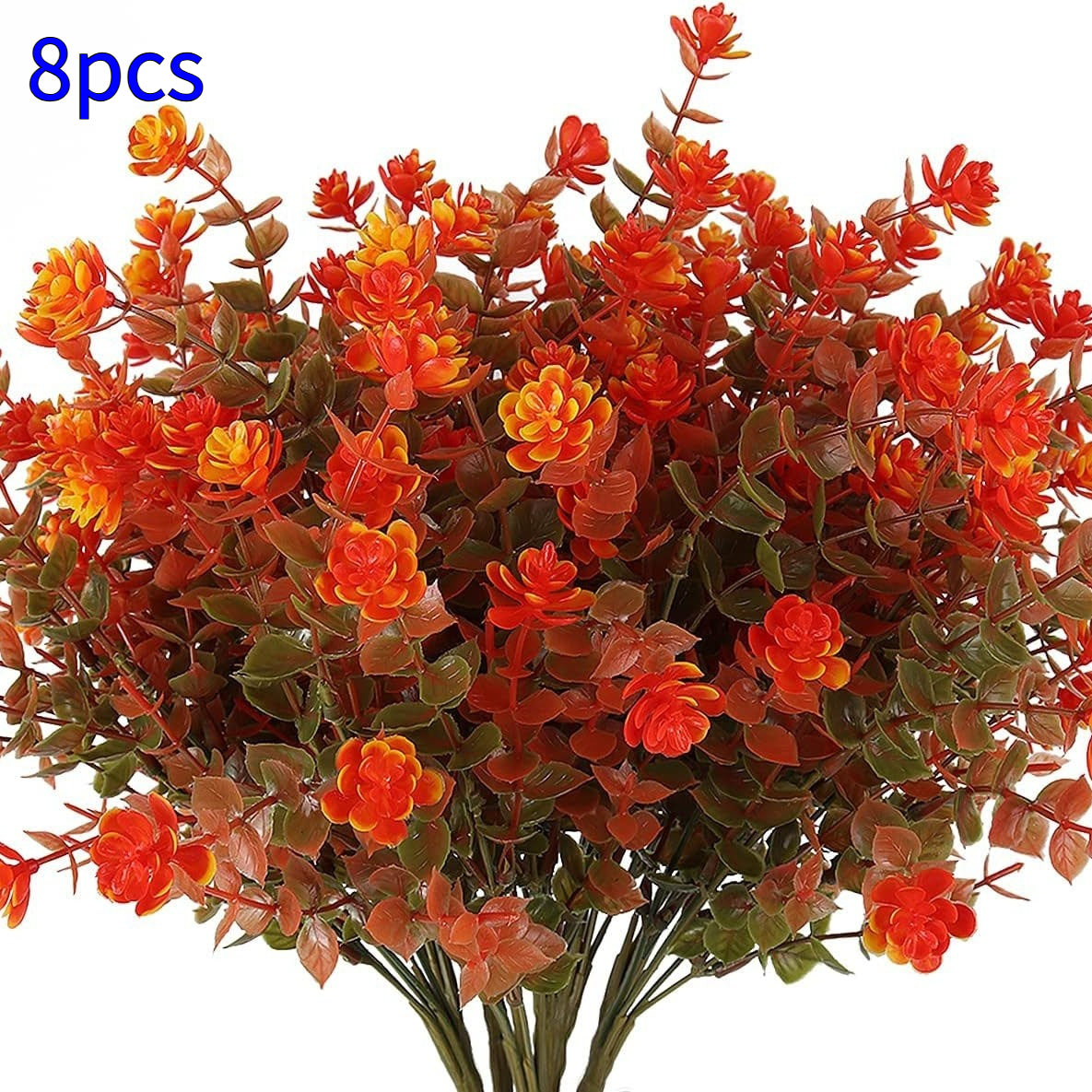 Autumn Artificial Flowers for Home Garden Outdoor Decor - Fake Faux Floral Arrangements