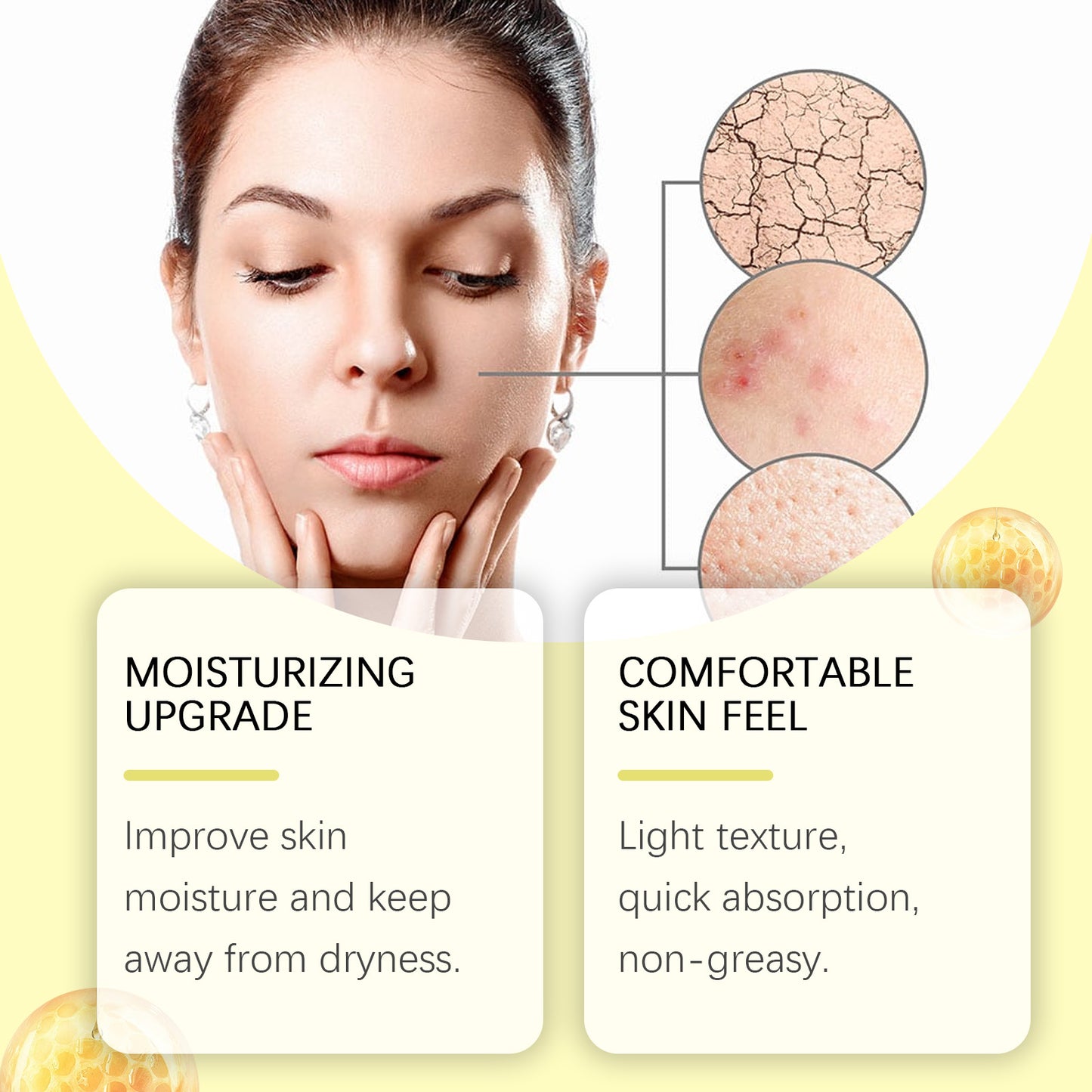 Honey Essence Facial Oil with Squalane & Bee Venom - 30ml Anti-Aging Serum