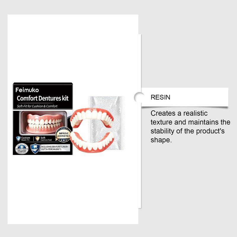 Comfortable Resin Denture Set