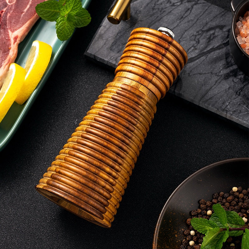 Manual Pepper Grinder 6-Inch Ceramic Spice Mill for Freshly Ground Pepper & Seeds