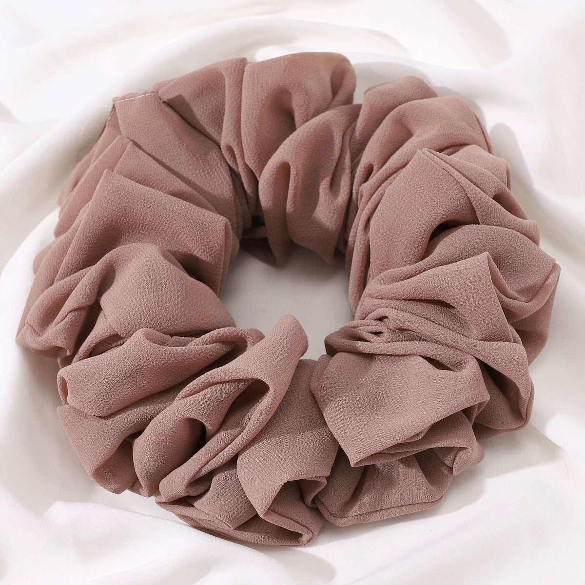 Pearl Chiffon Hair Tie Scrunchie - Multiple Colors